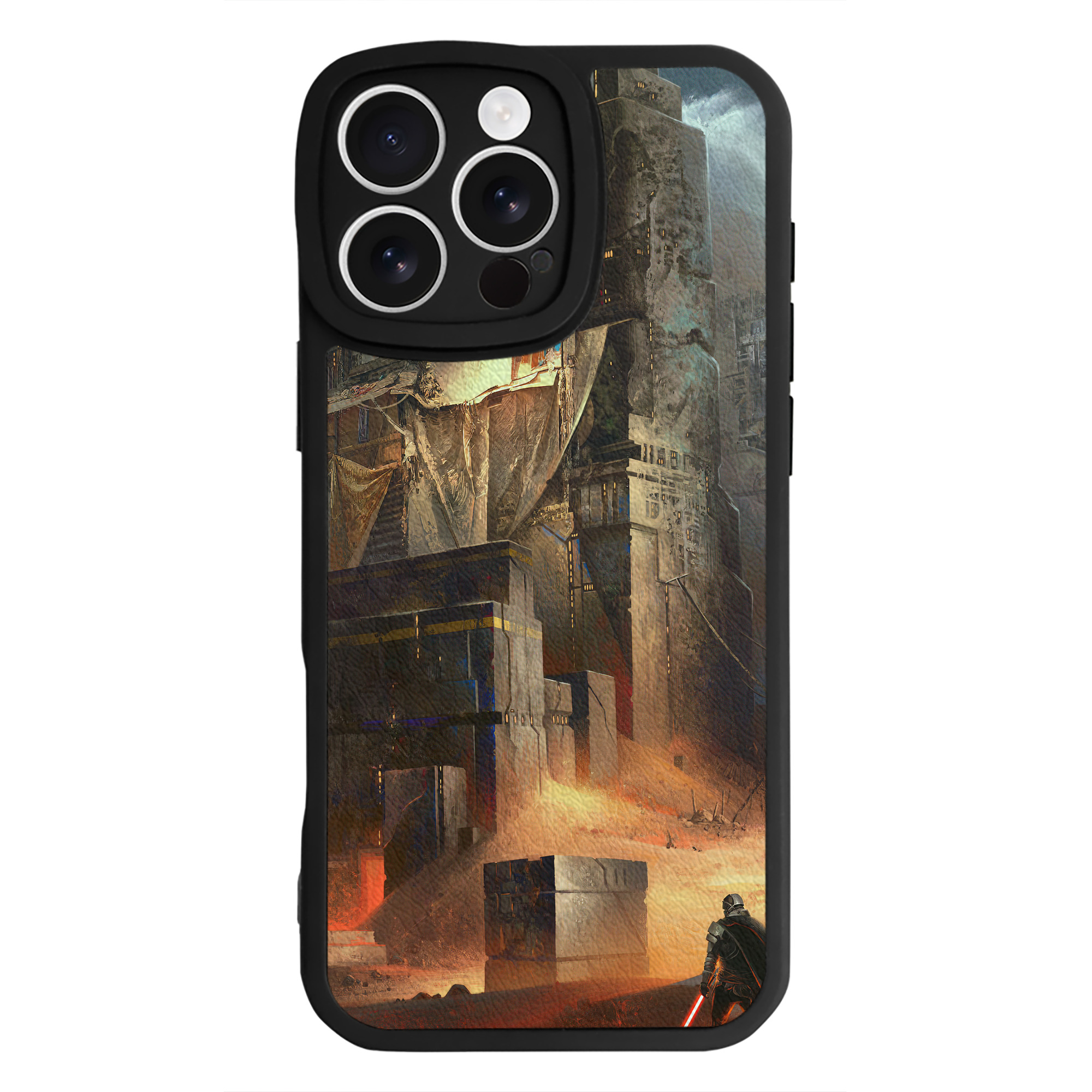 （画像用） スター・ウォーズ Star Wars 【iPhone 16シリーズ対応】シリコンスマホケース（レザー調） 材質：シリコン